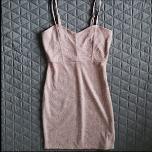 NWT Inspired Hearts Mini Dress-Sparkly Pink- Size-Junior's Medium